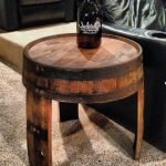 Round table made of barrel