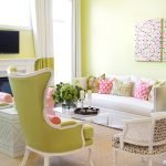 Sự kết hợp giữa màu be và màu xanh lá cây trong nội thất
