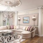 Nápady design nábytku béžového obývacího pokoje