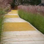 Yellow and white track