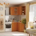 3D visualisasi dapur gaya Provence