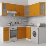 Kitchen corner orange