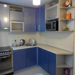Keukenhoek blauw