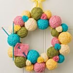 Knitting wreath