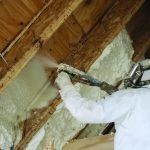 Garage insulation with penoizol