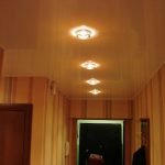 Lightings in a stretch ceiling