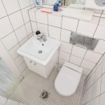Etterbehandling av toalettet i hvitt