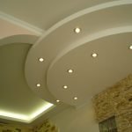 LED strip and recessed lights