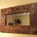 Cadre miroir en bois