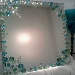 Cadre de miroir en verre bricolage