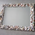 Shell mirror frame