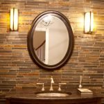 Cadre miroir ovale pour salle de bain