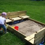 Sandbox από ξύλο στη χώρα