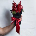 Bouquet de poivrons rouges pour hommes