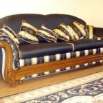 Navy sofa