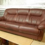 Sofa etter utskifting av møbeltrekk