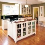 Display cabinet in the kitchen island