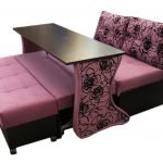 Sammenleggbar sofa med bord