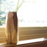 Vaso de madeira