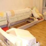 Įmontuojama kampinė sofa