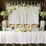 Festliche Tischdecke für eine Hochzeit