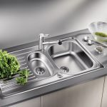 Stainless steel sink for the kitchen
