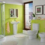 Das Design der grünen Badewanne