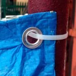Fixació del tendal de PVC