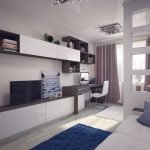 Moderný štýl obývacej izby