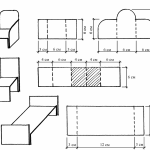 Cardboard furniture drawings