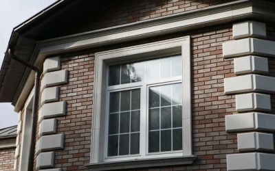 Afwerking van de externe hellingen op de ramen