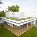 Flat roof landscaping