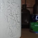 Cracks will appear on the varnish after drying.