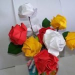 Origami ruže