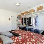 Storage of clothes in the bedroom
