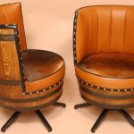 כסאות חבית מעץ