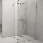 Glass partition shower