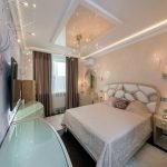 Modern germe tavan tasarımlı yatak odası
