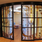 Stained Glass Radius Doors