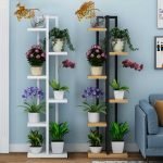 Shelf with flowerpots