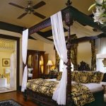 Orientalisk stil i sovrummet