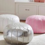 Leather ottomans