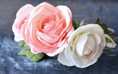 DIY foamiran ruže