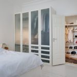 White doors in the bedroom